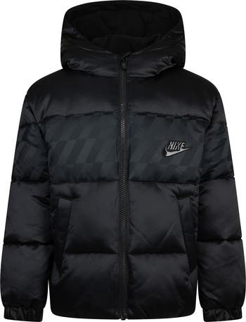 Kids' Jacquard Hazard Stripe Puffer Jacket