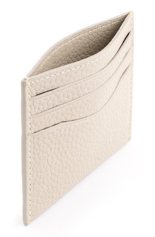 Royce New York Rfid Leather Card Holder In Taupe