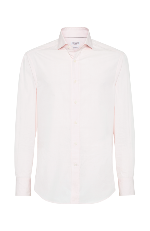 Linen shirt with monili for Woman in Yuta | Brunello Cucinelli