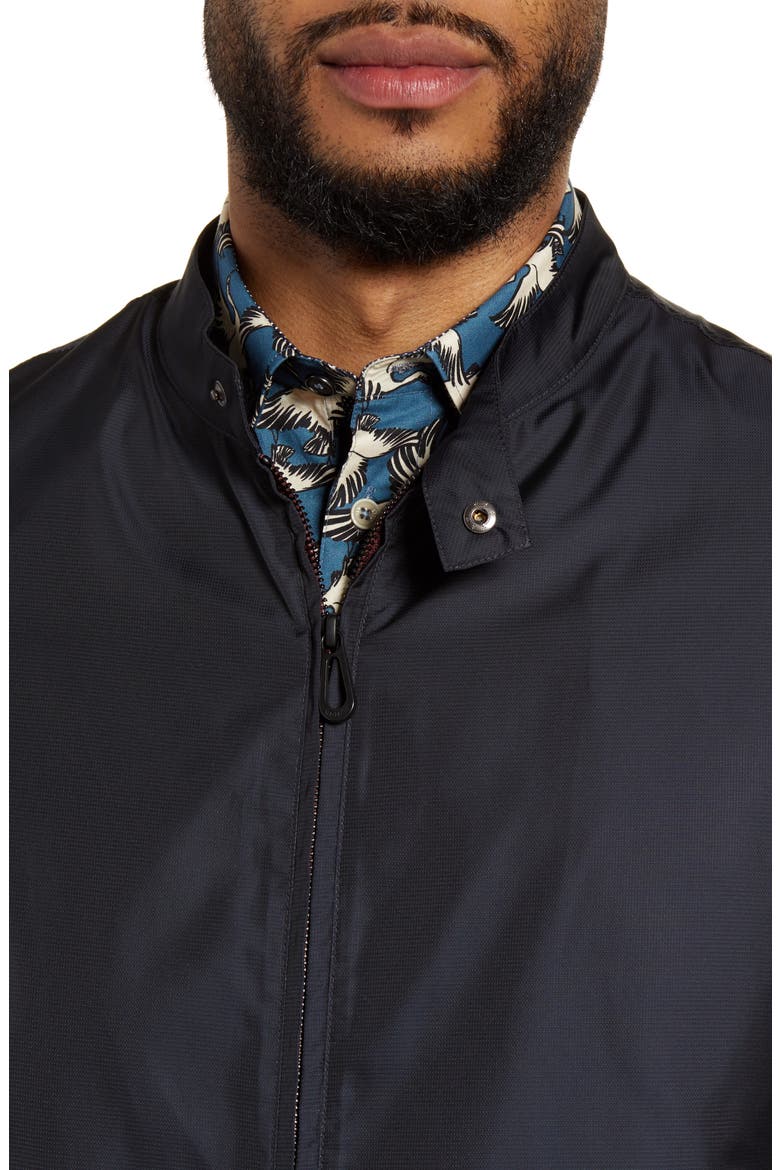Horwod Semi Plain Nylon Bomber, Alternate, color, NAVY