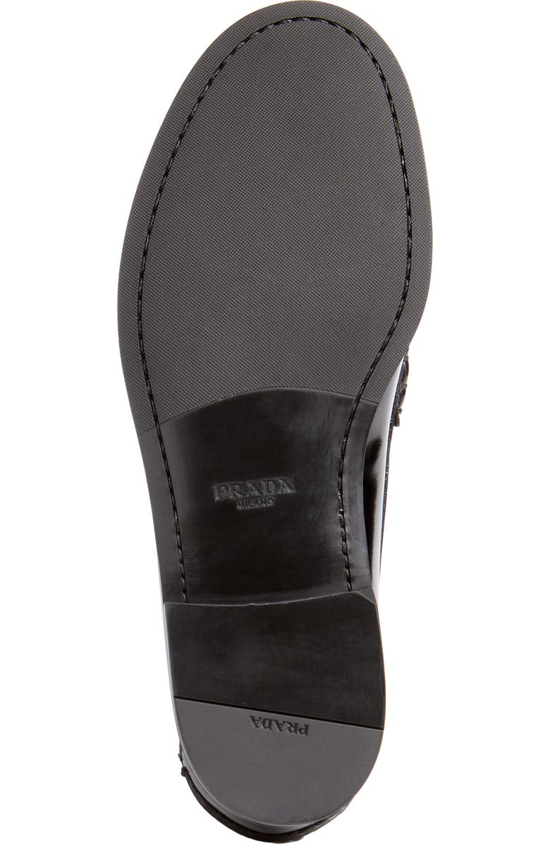 Prada Spazzalato Penny Loafer, Alternate, color, Nero