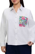 Foxcroft Jodie Cotton Blend Button-Up Shirt