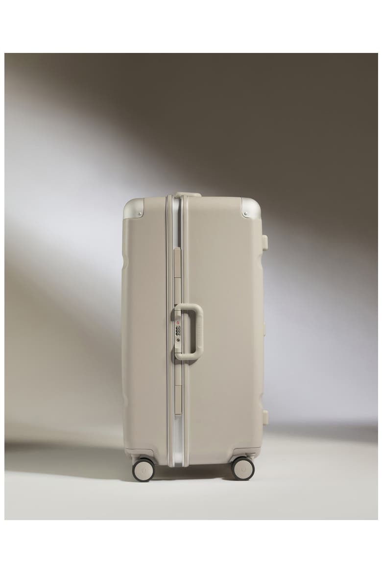 Trunk Luggage - Heritage Stripe, Alternate, color, Sandstone