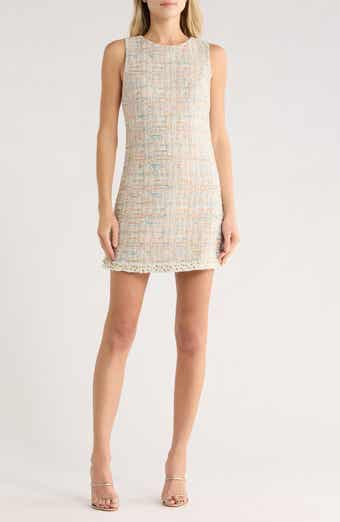 Alice + Olivia Clyde Tweed A-Line Shift Dress