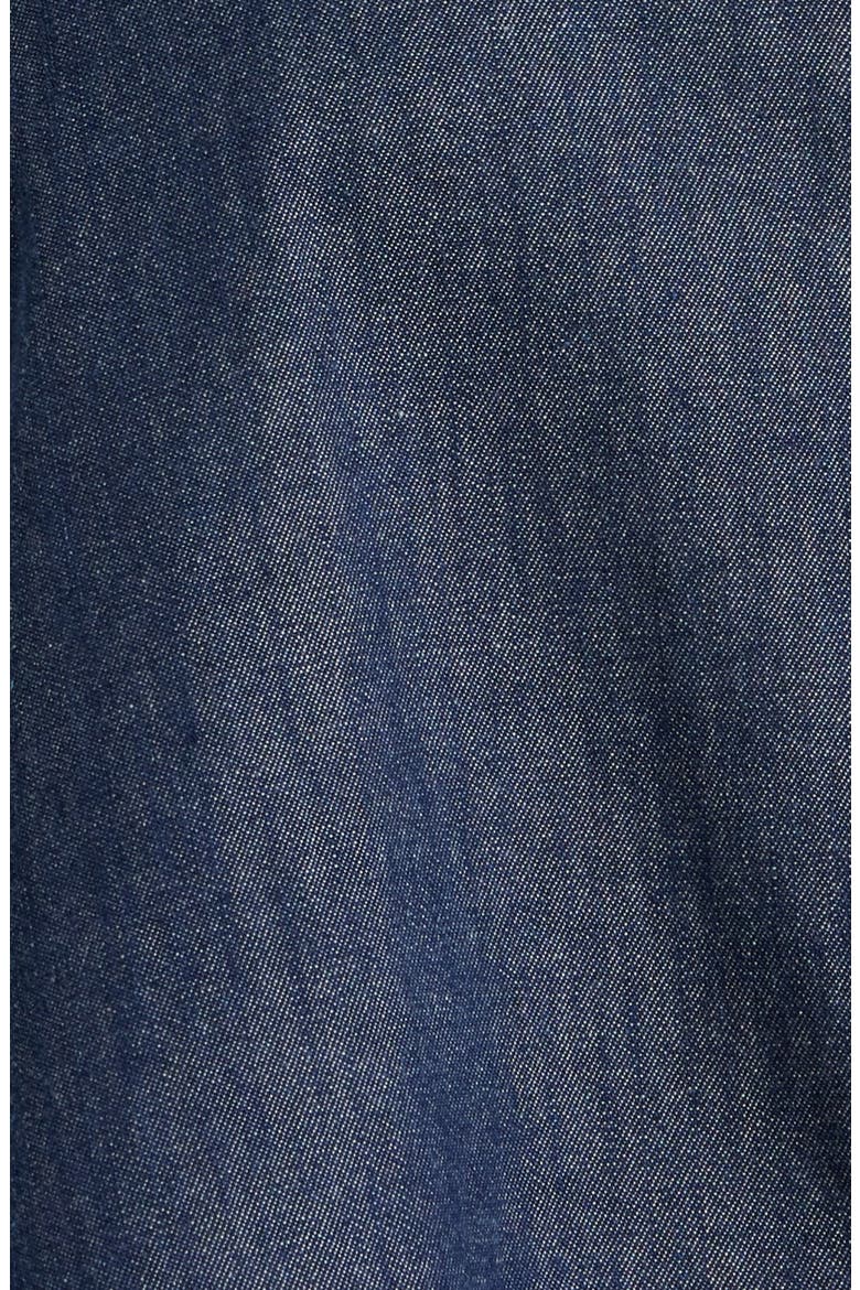 Button Front Denim Shirt, Alternate, color, DARK INDIGO