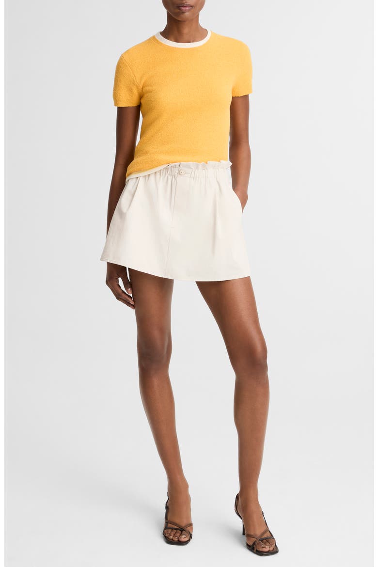 Texture Crewneck Sweater, Alternate, color, APRICOT