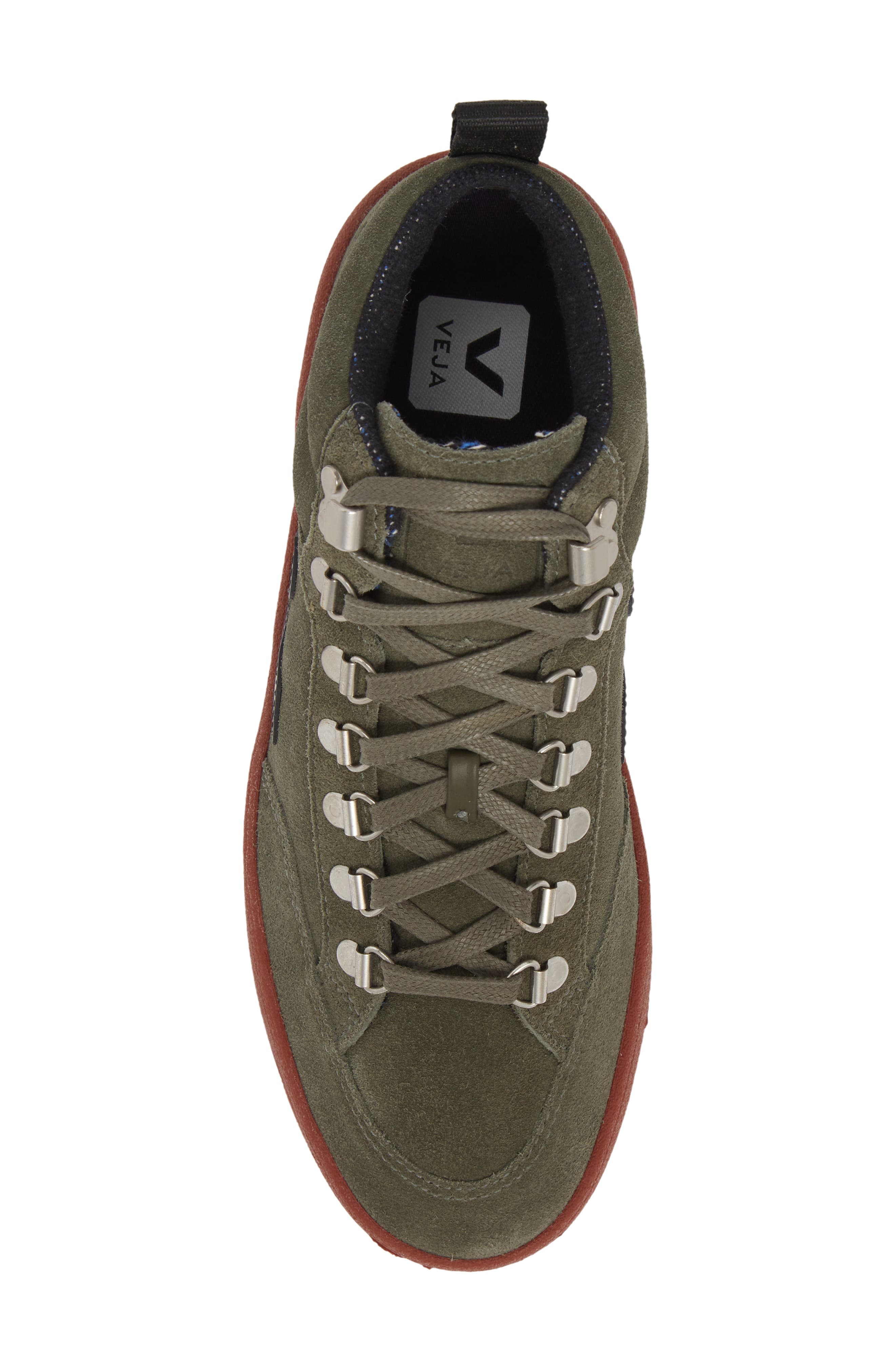 Veja Gender Inclusive Roraima High Top Sneaker, Alternate, color, Olive/ Black