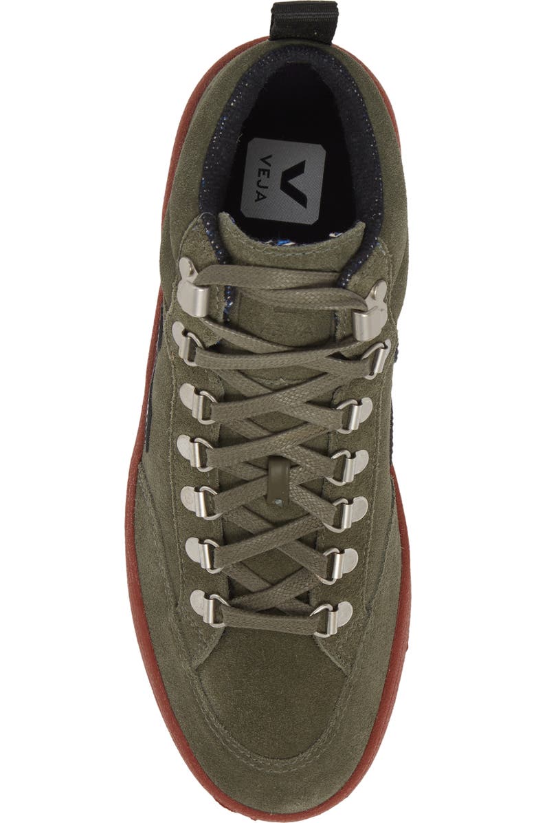 Veja Gender Inclusive Roraima High Top Sneaker, Alternate, color, Olive/ Black