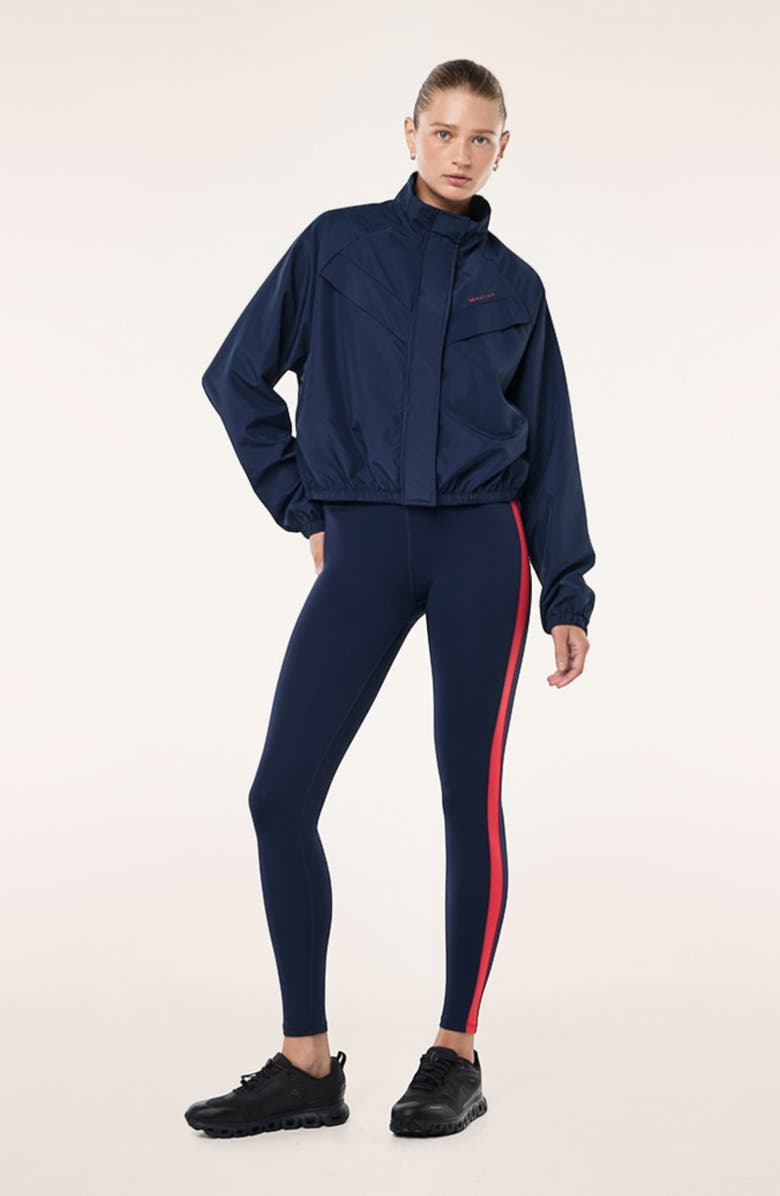 P.E Nation Shield Water Repellent Track Jacket, Alternate, color, Dark Navy