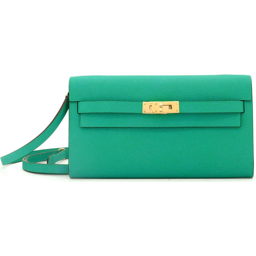 Pre-owned Hermes Hermes Kelly To Go Wallet Verso Epsom