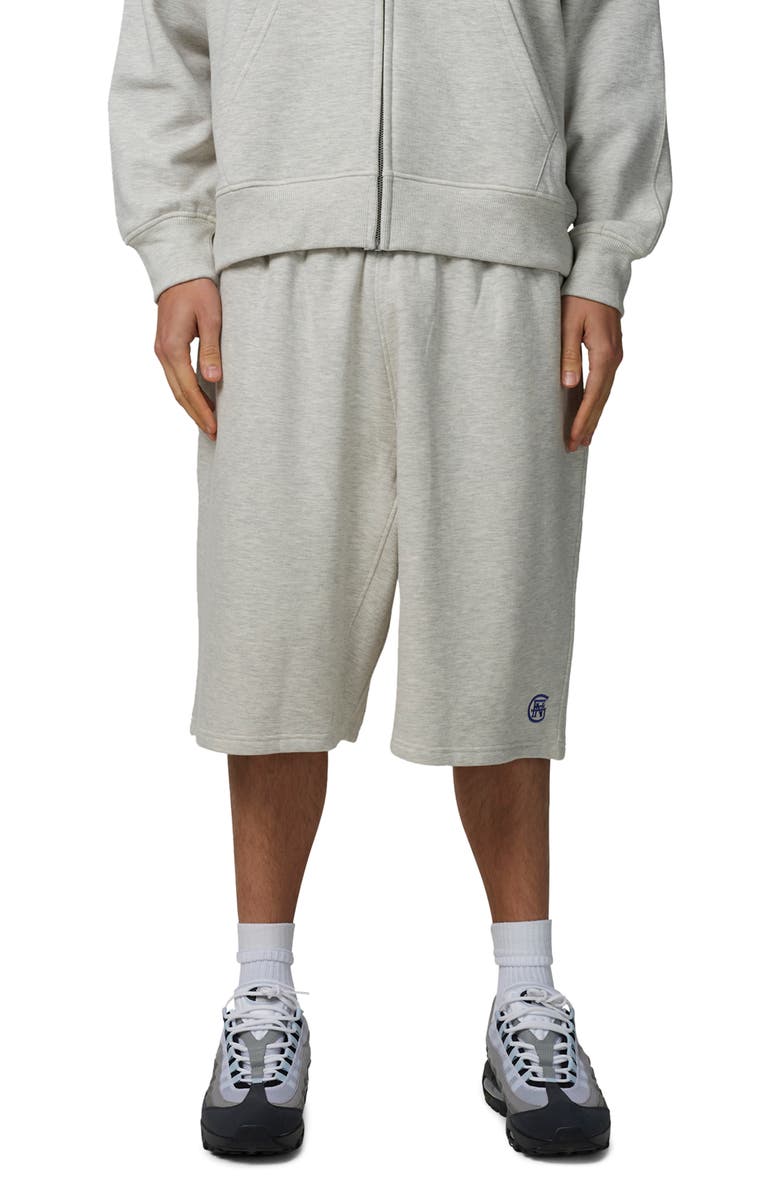 Good For Nothing Baggy Halftone Shorts, Main, color, Grey