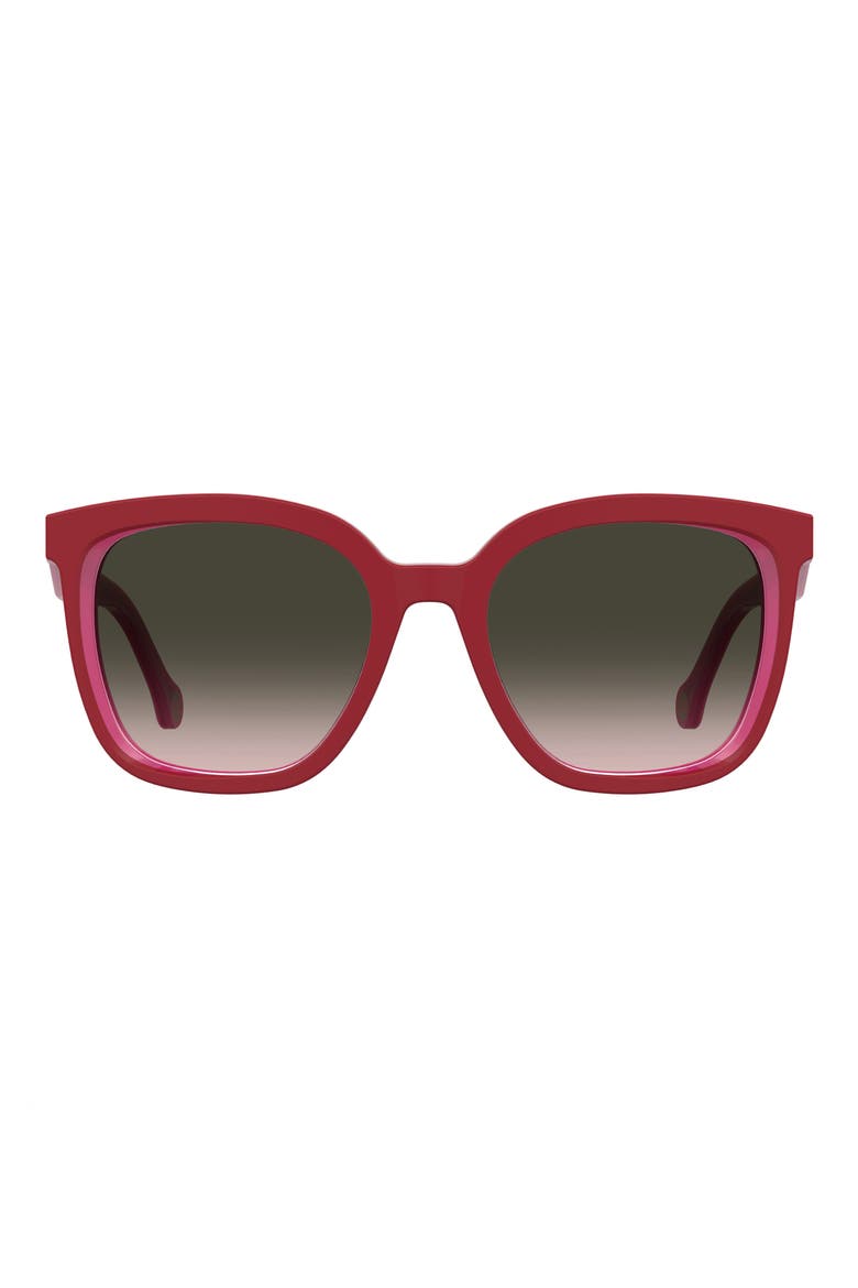54mm Square Sunglasses, Main, color, RED PEARLED PINK