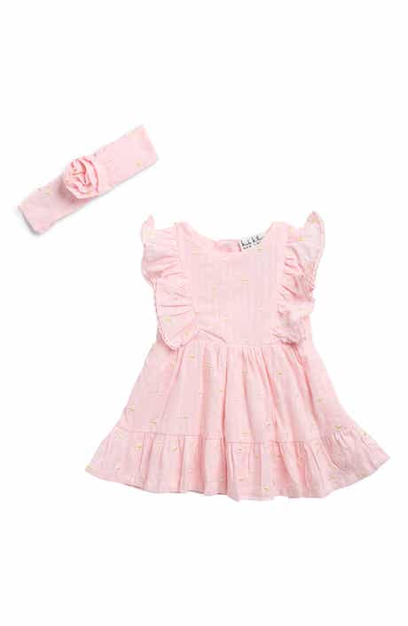 Nicole Miller Tiered Dress & Headband Set