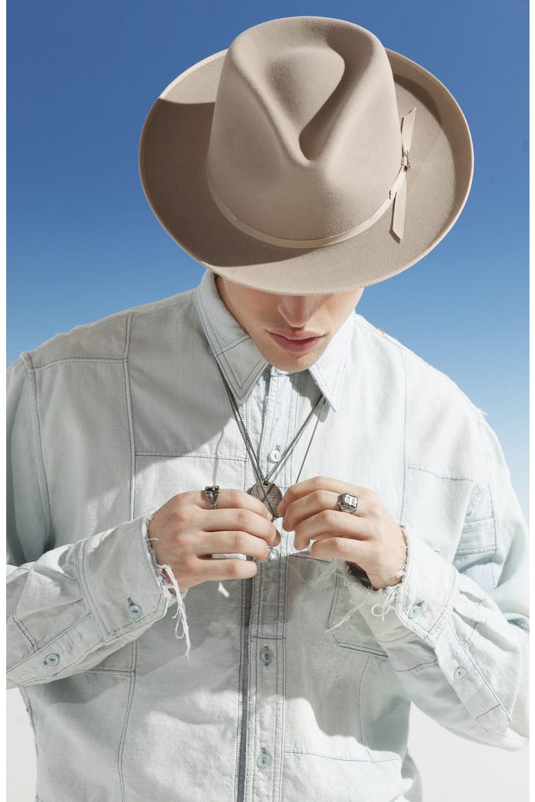 'Stratoliner' Royal Quality Felt Fedora, Alternate, color, SILVERBELLY