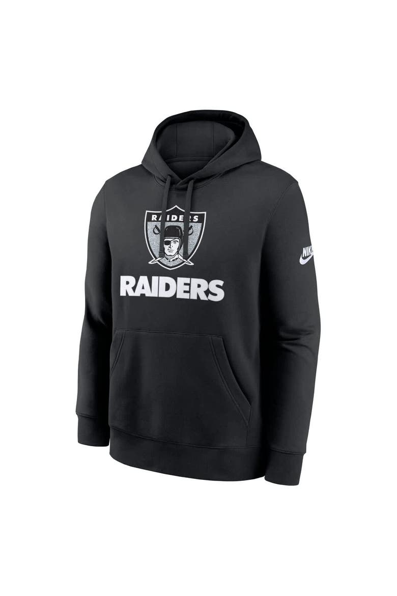 Men's Nike Black Las Vegas Raiders Best Season Rewind Club Pullover Hoodie, Alternate, color, Black