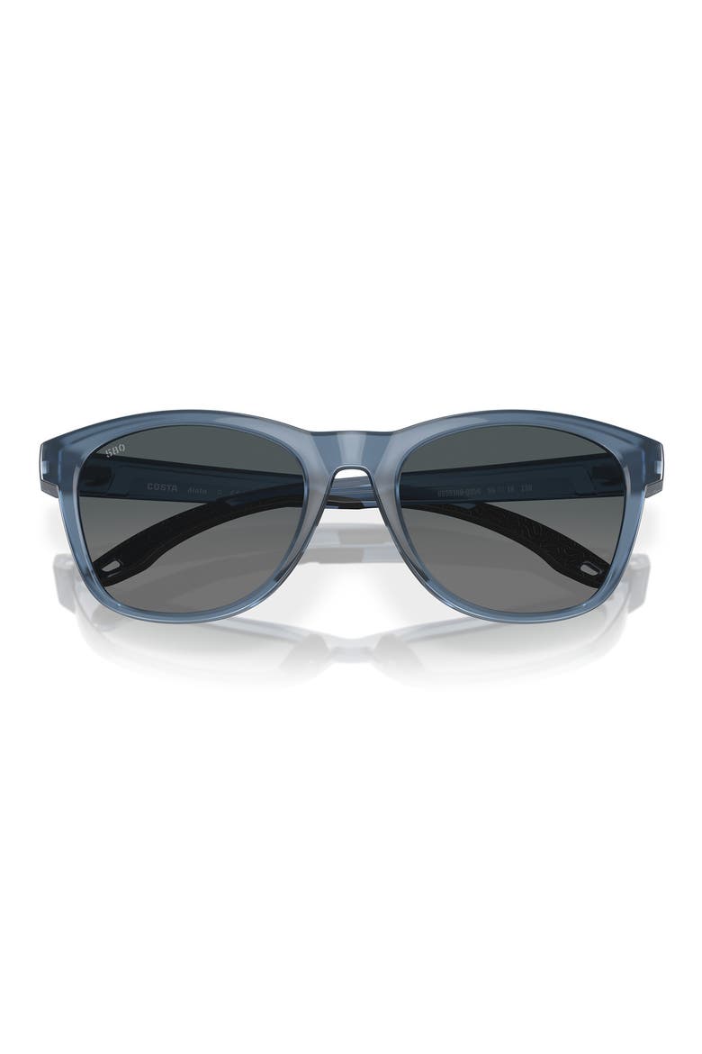 Aleta 54mm Polarized Round Sunglasses, Alternate, color, BLUE FOAM / GRAY GRADIENT 580G