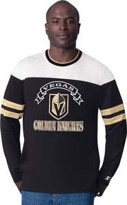 STARTER Men's Starter  Black Vegas Golden Knights Blitz Durene Long Sleeve T-Shirt