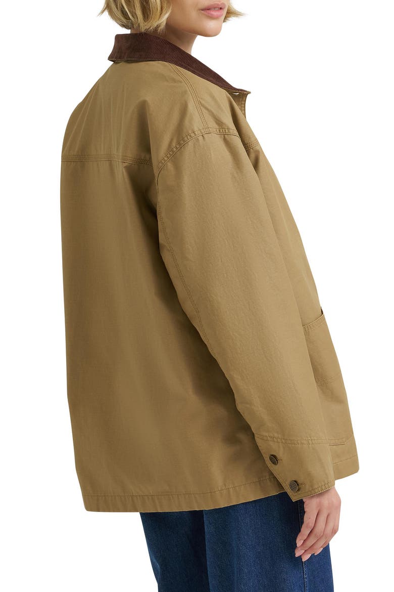 Cotton Chore Coat, Alternate, color, DARK KHAKI
