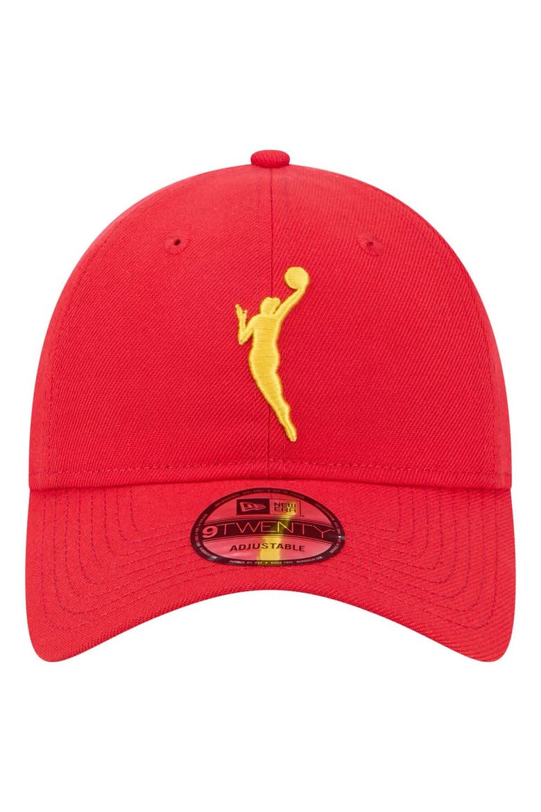 Men's New Era Red Indiana Fever 9TWENTY Adjustable Hat, Alternate, color, Red