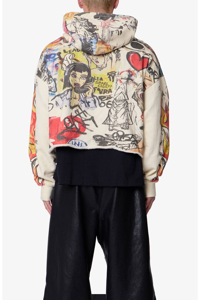 Doodle Hoodie, Alternate, color, BEIGE MULTI