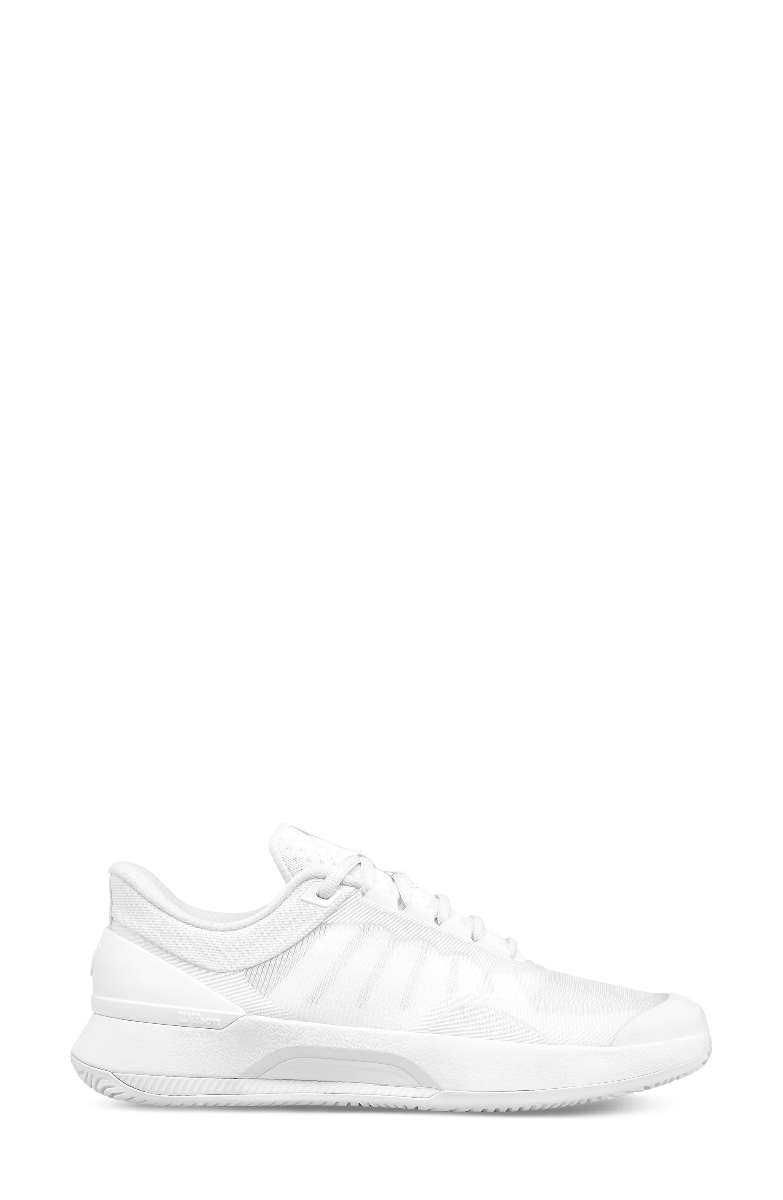 Intrigue Tour Tennis Sneaker, Alternate, color, WHITE / WHITE / SILVER