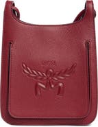 MCM Mini Lauretos Leather Hobo Bag