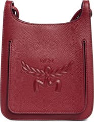 MCM Mini Lauretos Leather Hobo Bag