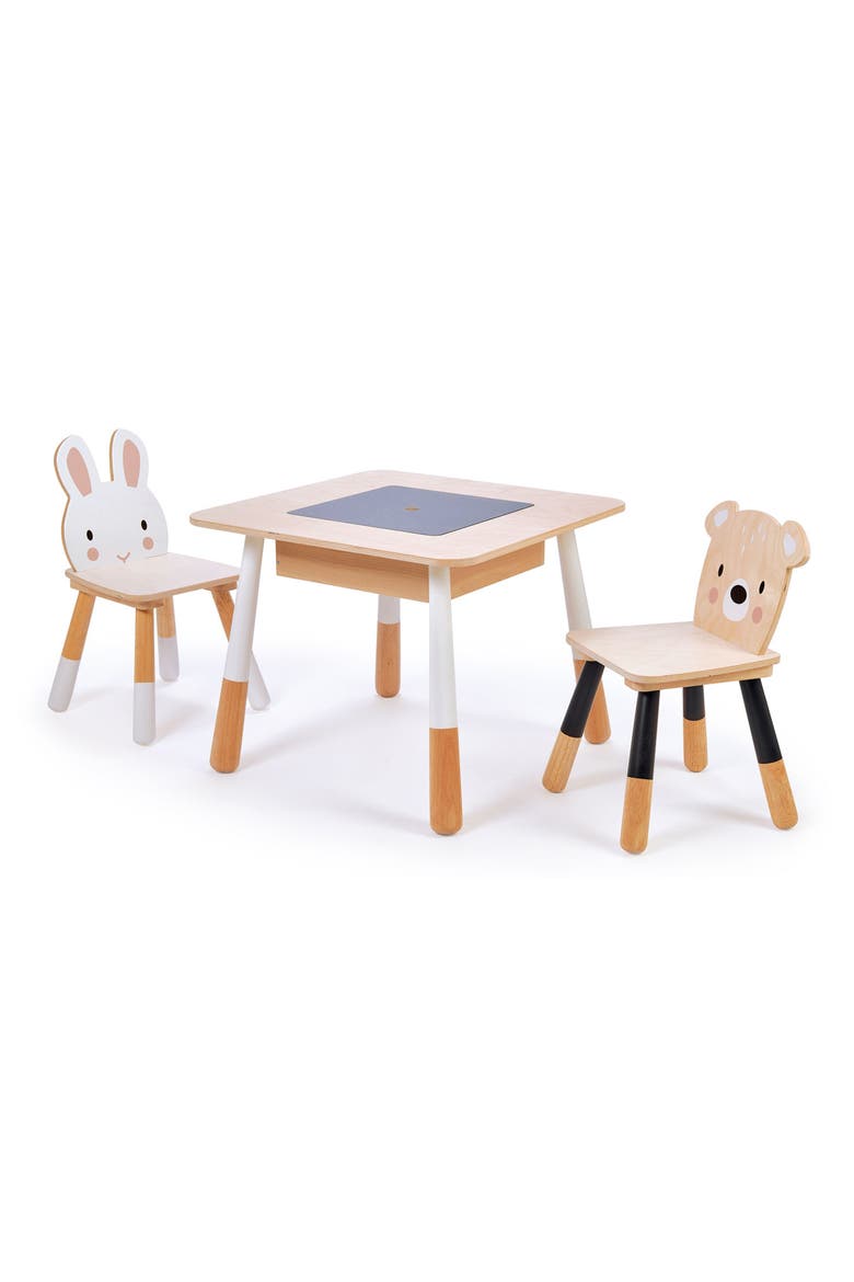 Forest Wooden Table & Chairs Playset, Main, color, MULTI
