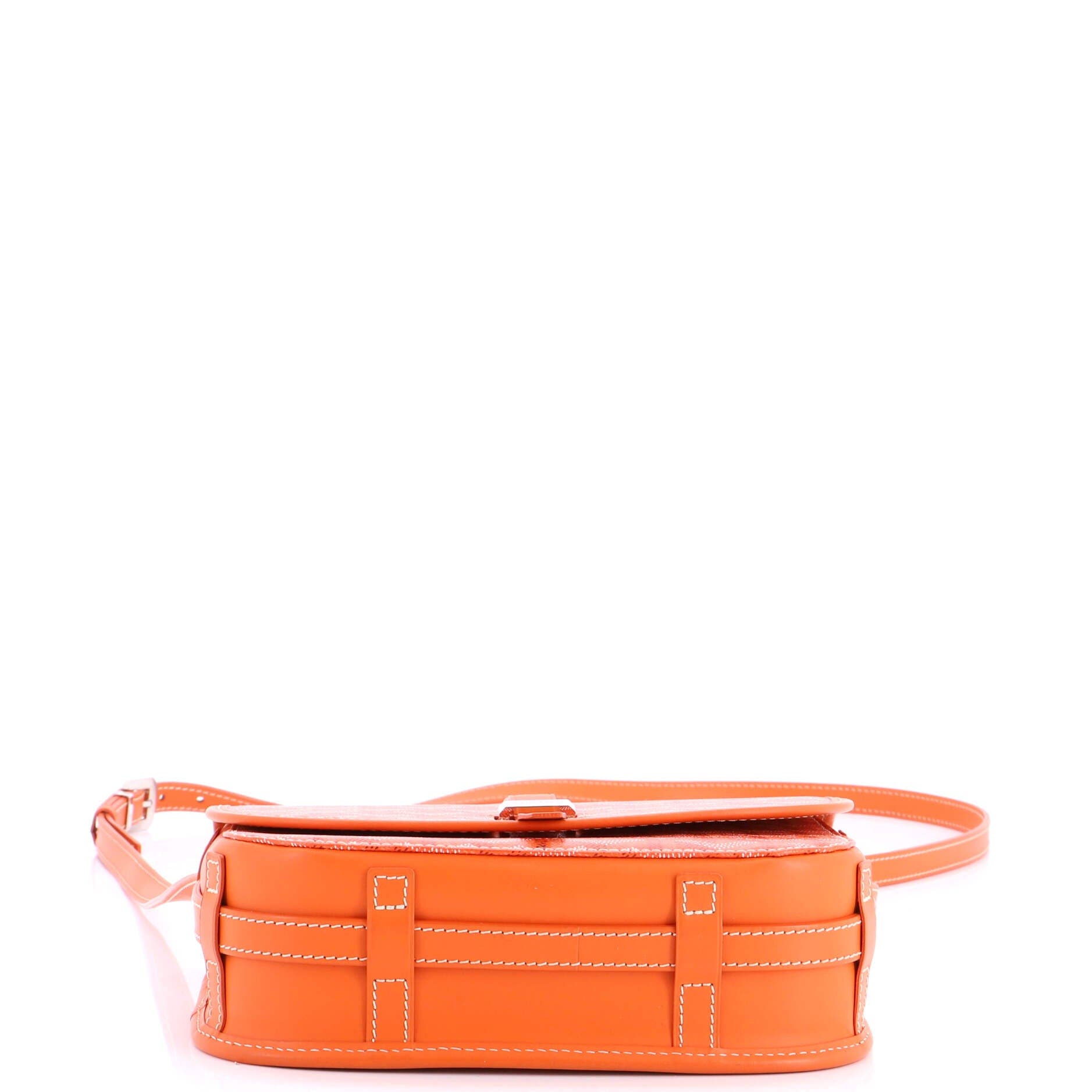 Pre-Owned Goyard Belvedere II Messenger Bag Coated Canvas PM, Alternate, color, Orange