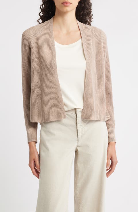 Organic Cotton & Silk Rib Cardigan