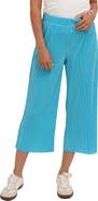 CYRUS Plisse Wide Leg Crop Pants
