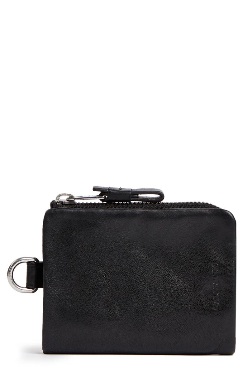 AllSaints Junction Leather Wallet, Main, color, 