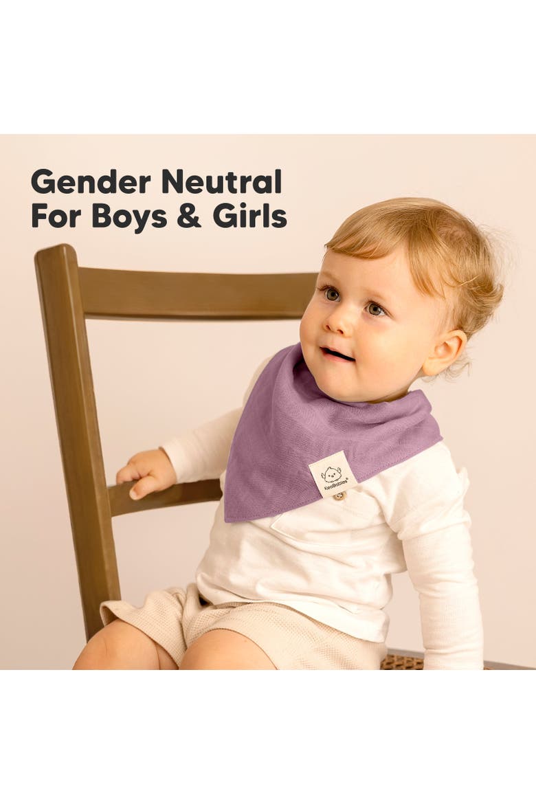 8-Pack Lumi Muslin Bandana Bibs, Alternate, color, Lavender