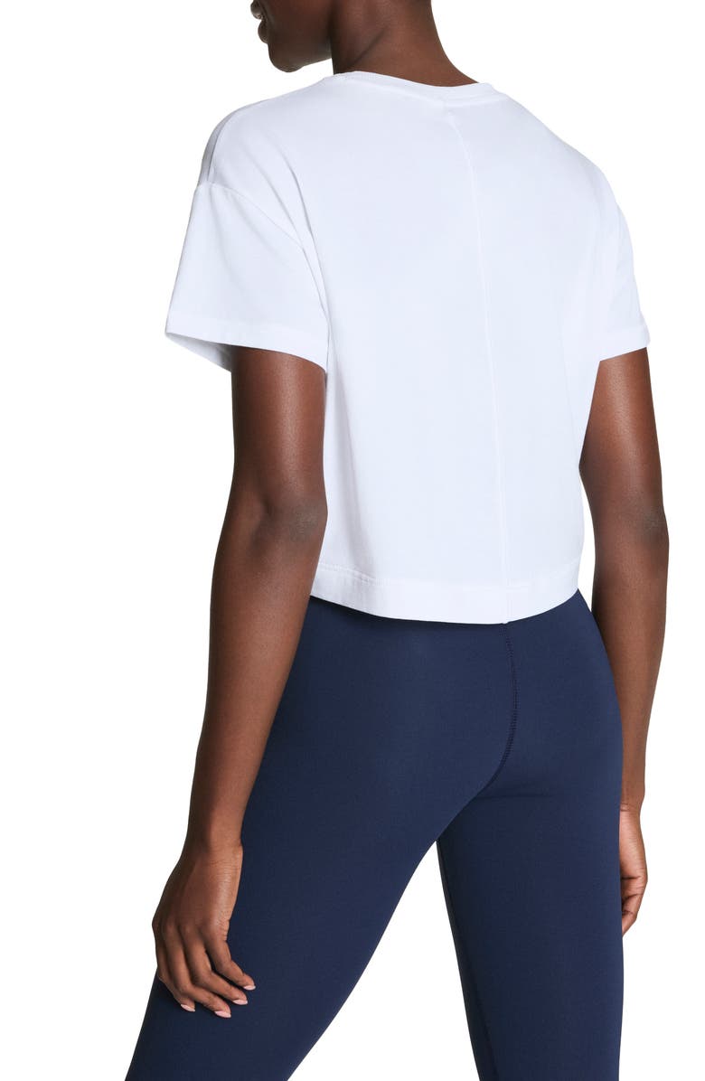 SPANX<sup>®</sup> Supernaturals Crop T-Shirt, Alternate, color, Vivid White