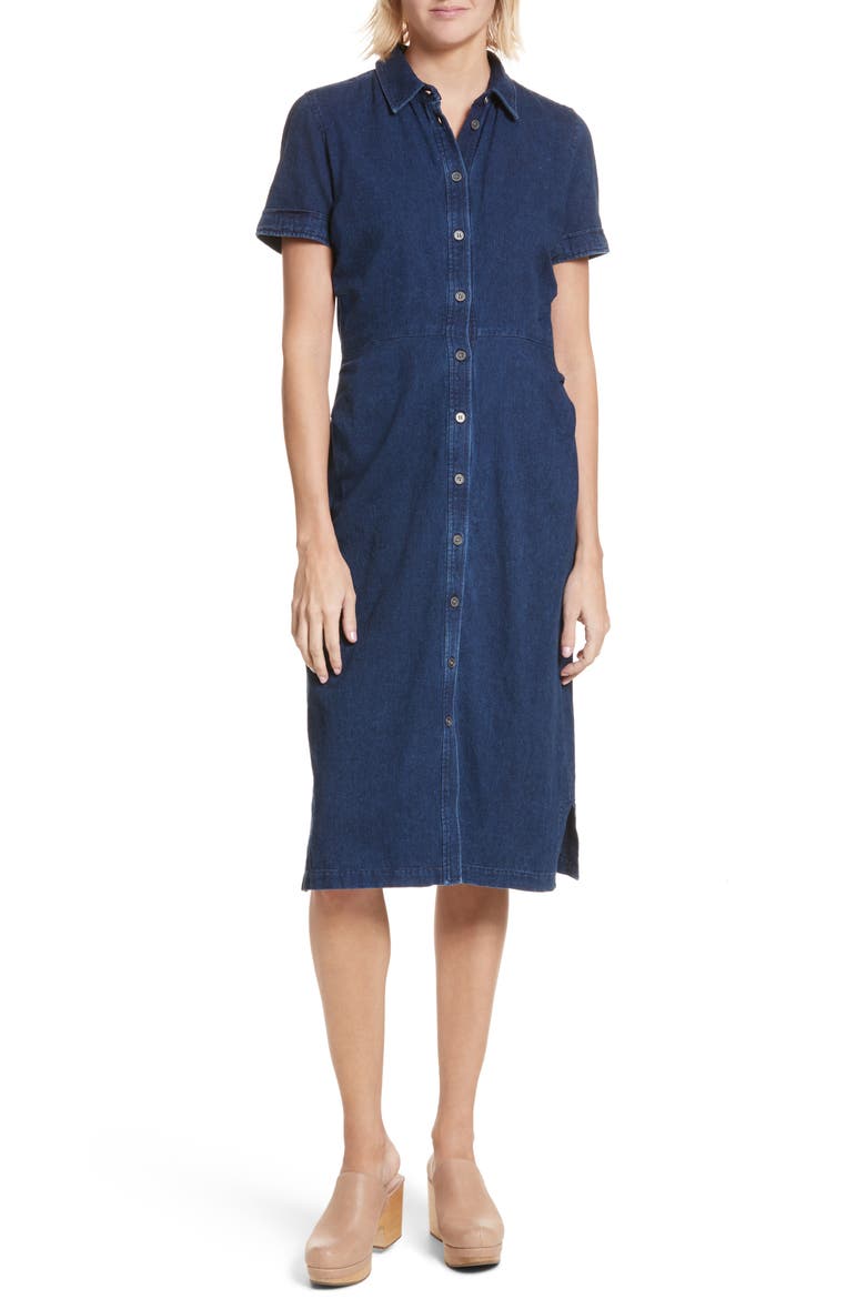 Extend Denim Dress, Main, color, DARK INDIGO