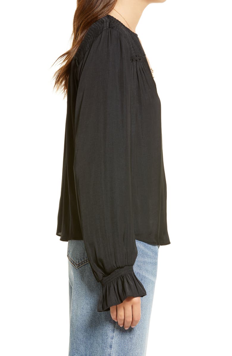 Treasure & Bond Split Neck Top, Alternate, color, 