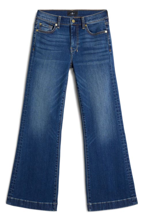 7 For All Mankind Dojo Mid Rise Flare Jeans In Blue