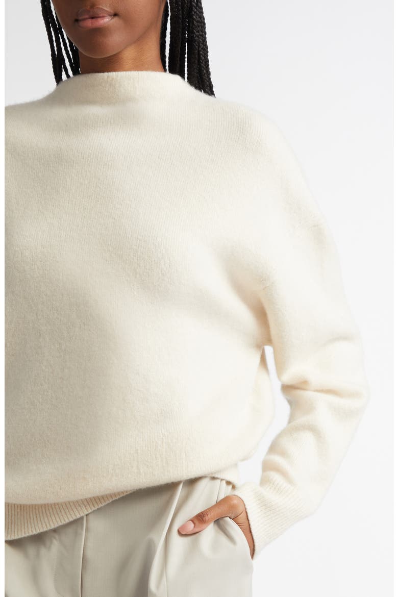 Bria Relaxed Cashmere & Silk Sweater, Alternate, color, IVORY