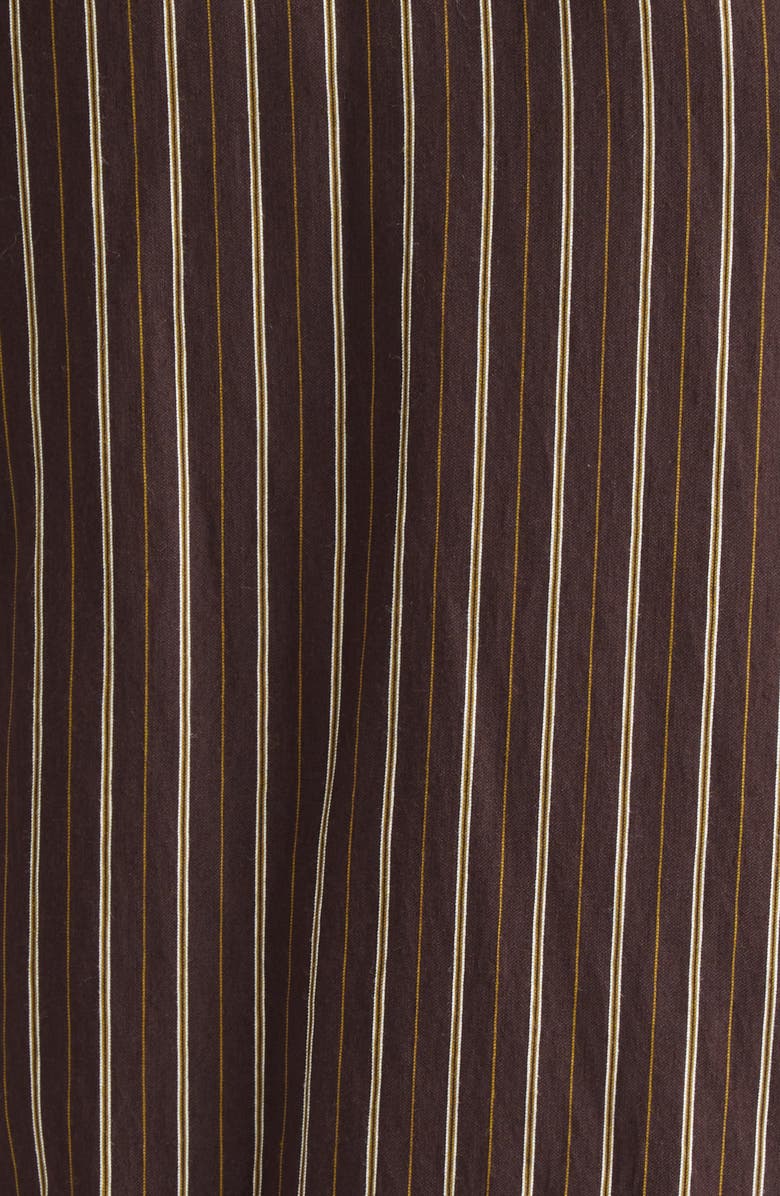 A.L.C. Emilia Stripe Tie Front Shirtdress, Alternate, color, Ganache Stripe