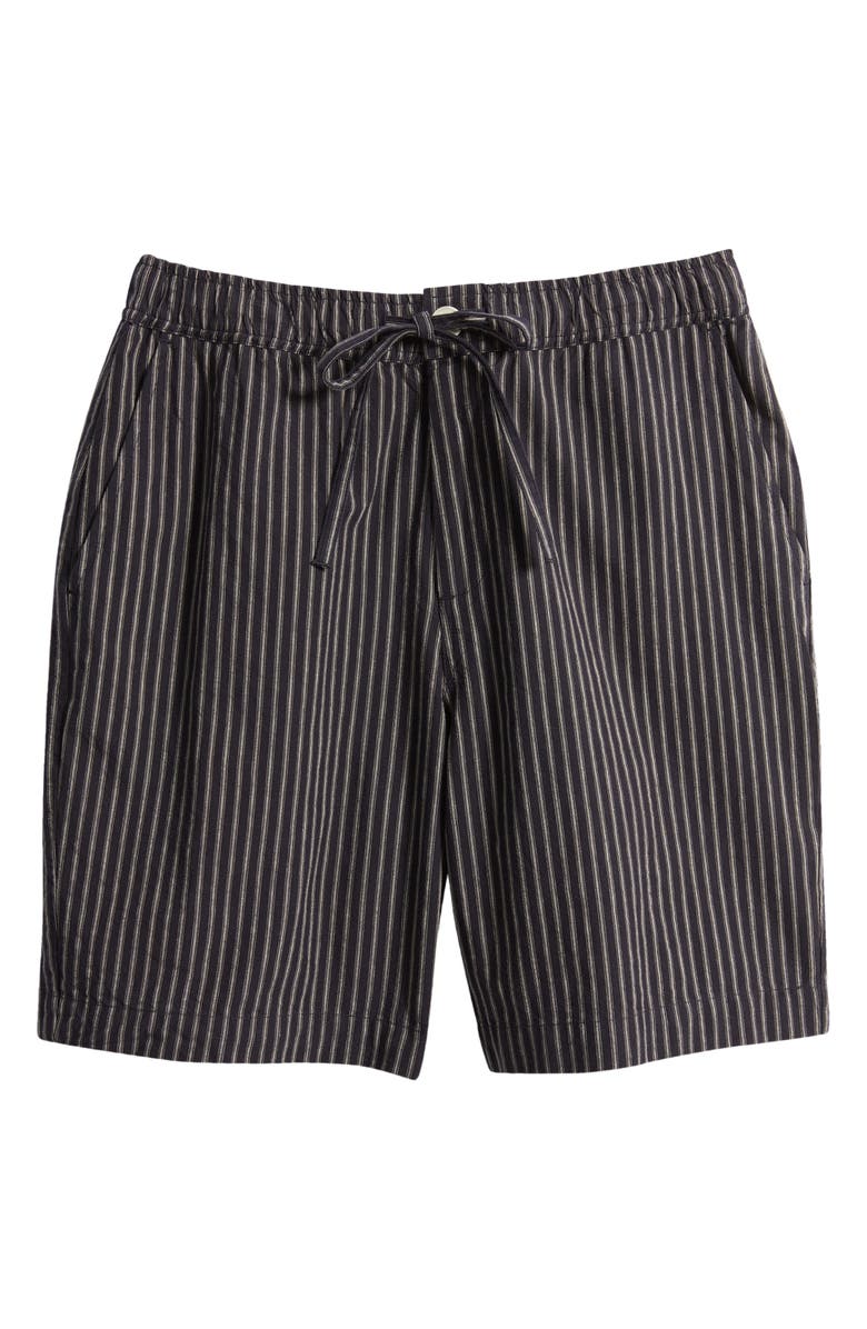 Wax London Kurt Stripe Linen & Cotton Drawstring Shorts, Alternate, color, 