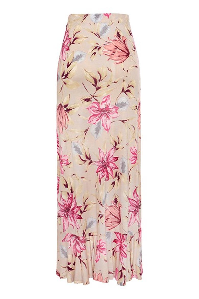 Women's Ruffled Maxi Skirt, Alternate, color, Light Pink Floral