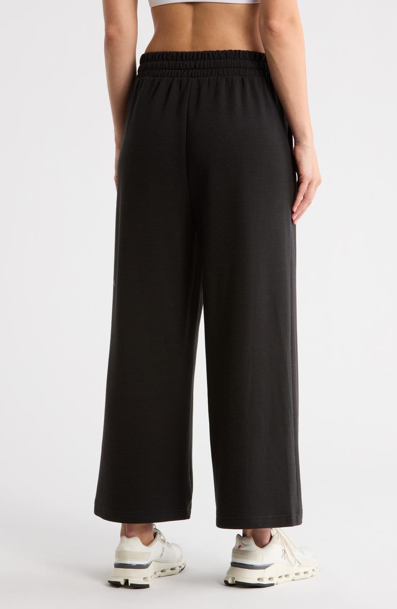 Z by Zella Unwind Ottoman Ankle Pants, Alternate, color, Black