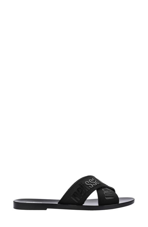 Melissa Lover Slide Sandal In Black