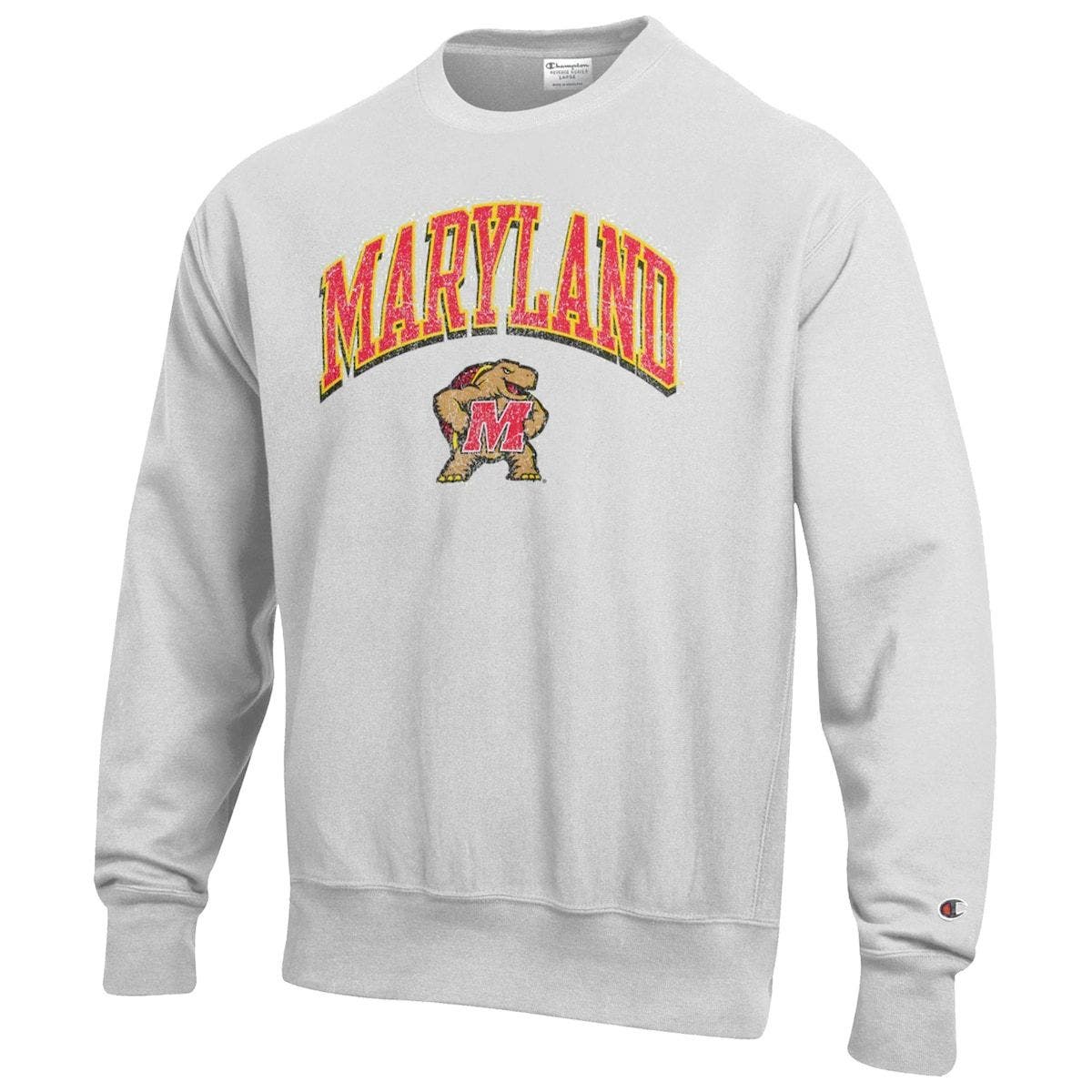 Maryland Terrapins Arch & Logo Hooded Sweatshirt – Red, Officially Licensed Gameday Apparel