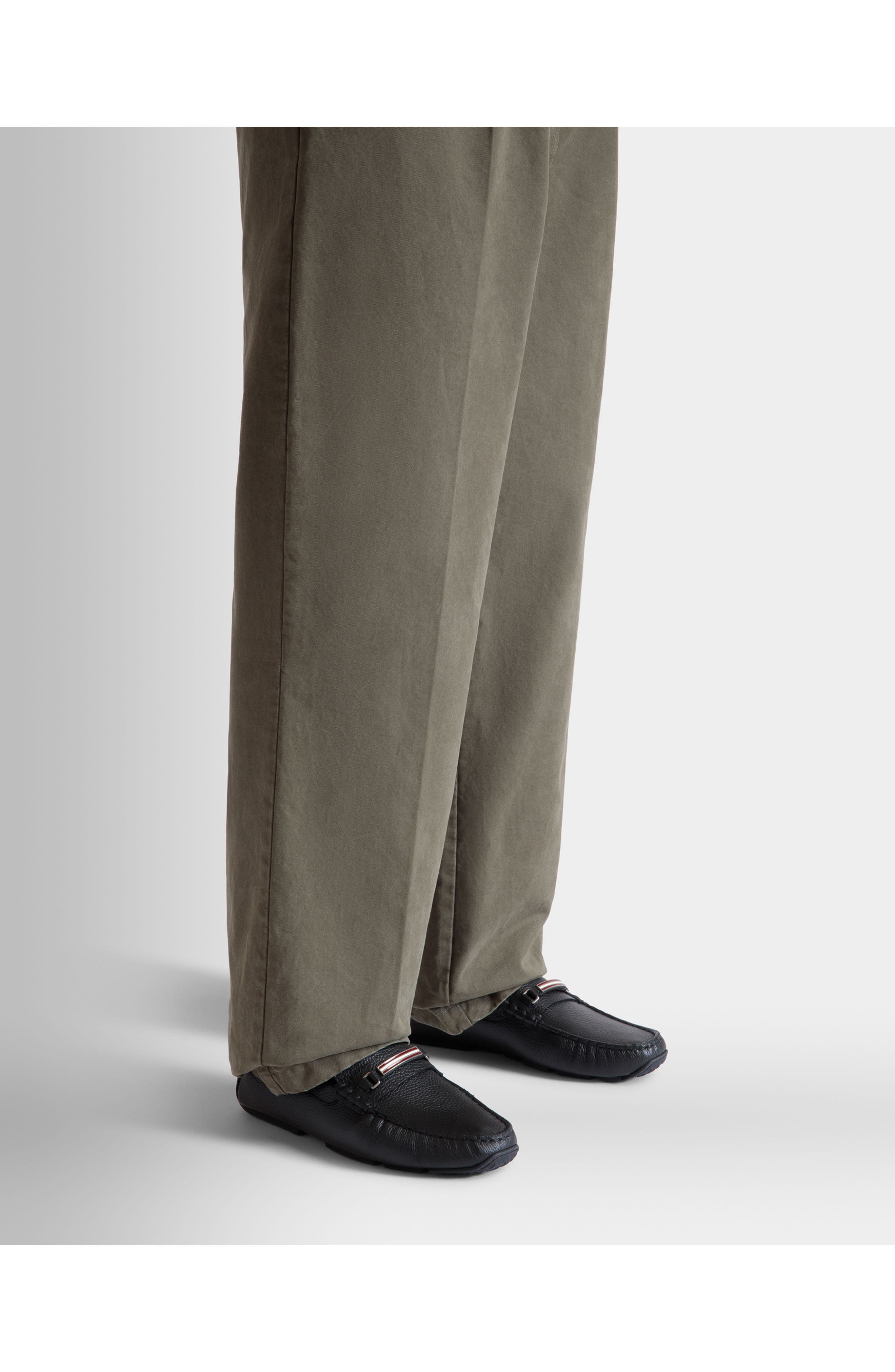 Bally Pilot Driver In Bovine Grained Leather, Alternate, color, 