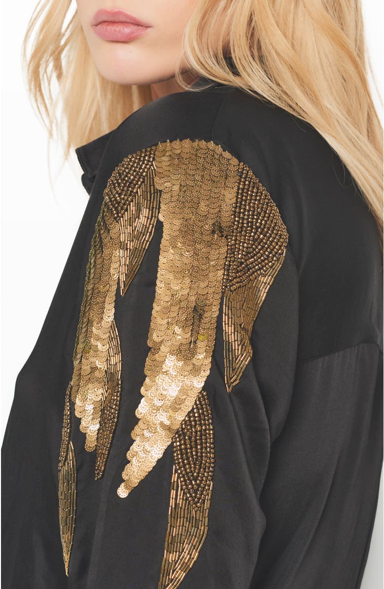 AS by DF Collins Blouse, Alternate, color, Black