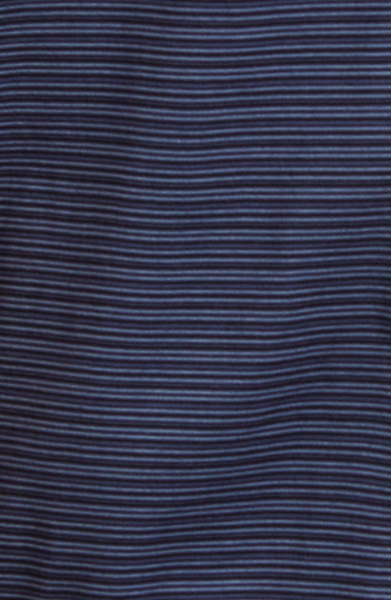 Robert Barakett Warman Stripe Short Sleeve Knit Button-Up Shirt, Alternate, color, 