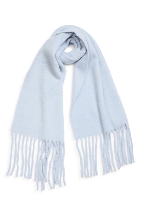 Santo Large Baby Alpaca Blend Fringe Scarf