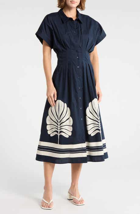 Ellen Tracy Poplin Shirtdress