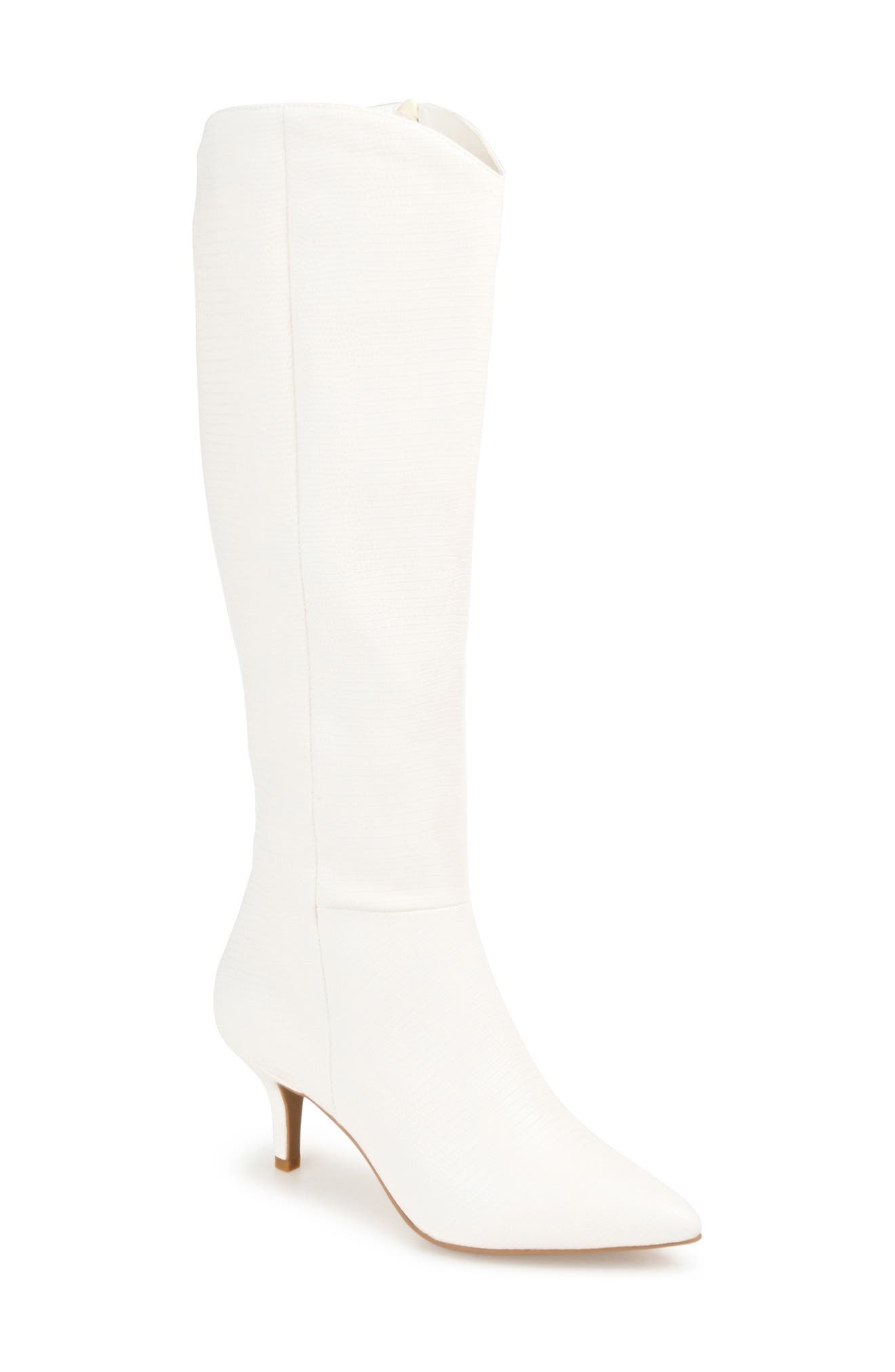 Estrella Vegan Leather Tall Boot, Main, color, WHITE